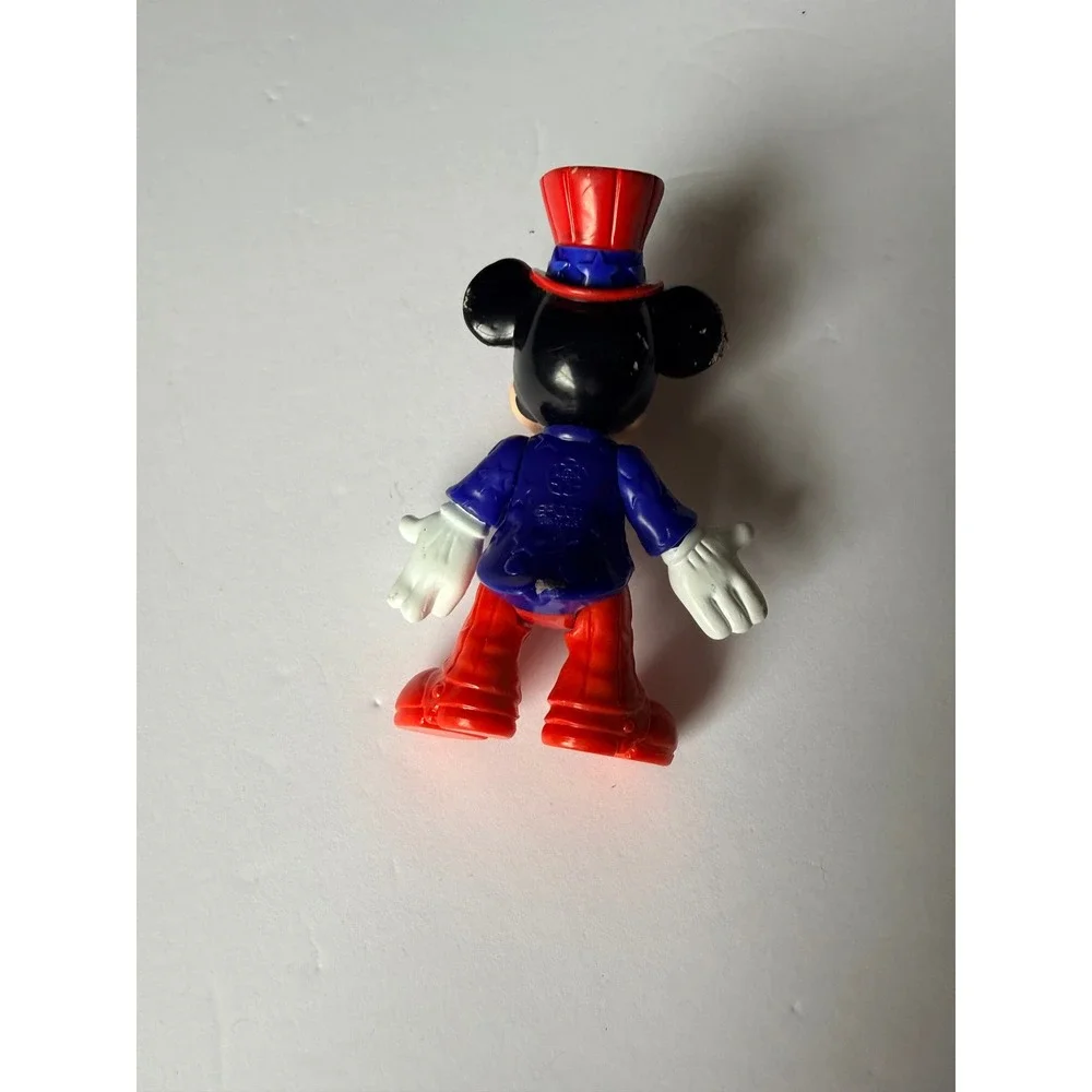 Disney Mickey‎ Mouse Uncle Sam Patriotic PVC Figure Red White Blue 3.5 Inch Toy